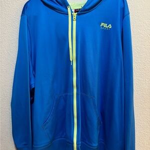 Fila Blue & Lime Hoodie. New without Tags.